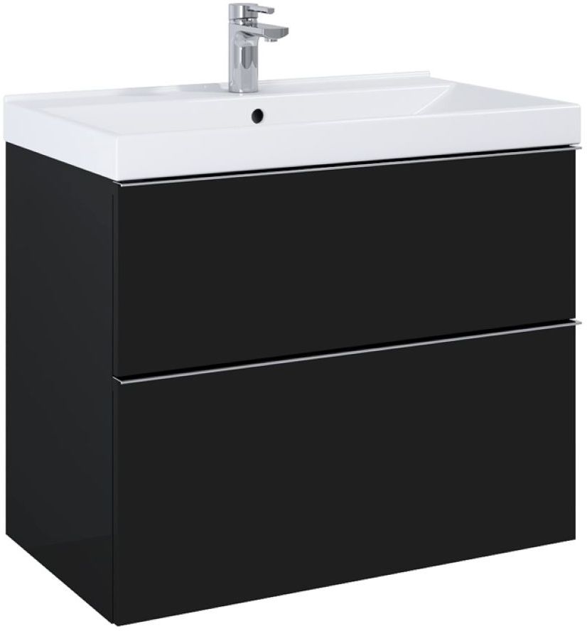 Elita Look skříňka 80x44.9x63.5 cm pod umyvadlo závěsná černá RE010801027160