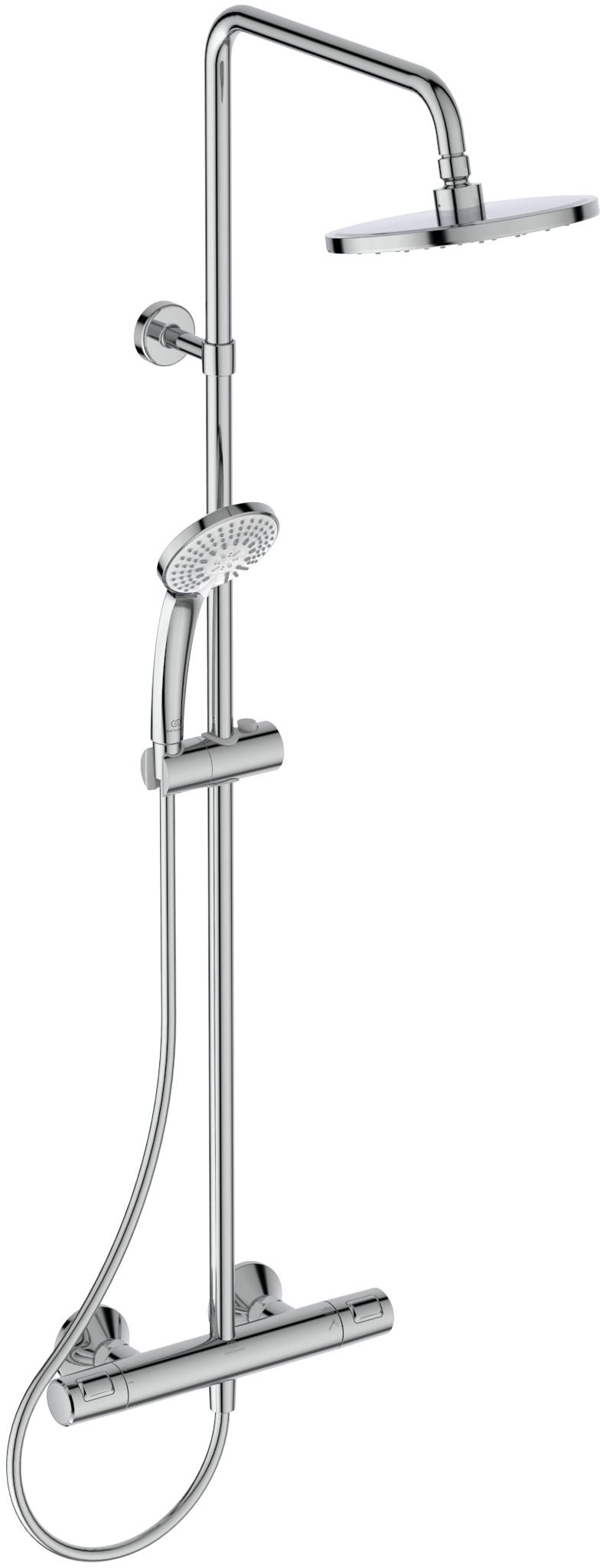 Ideal Standard Ceratherm T25 sprchová sada na stěnu s termostatem s dešťovou sprchou chrom A7208AA