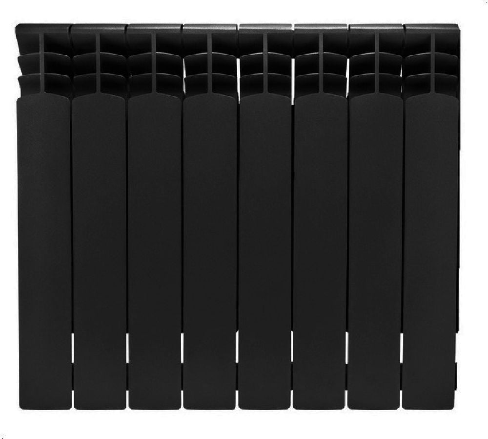 KFA Armatura G500F pokojový radiátor 57.2x64.4 cm podłączenie boční černá 789-080-81