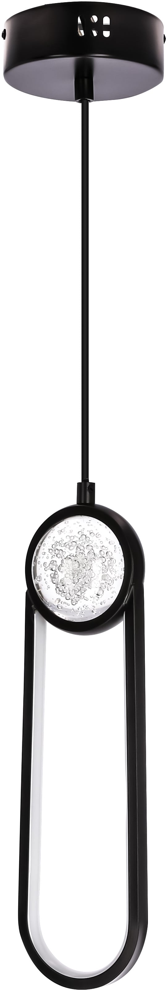 Candellux Lacrima závěsné svítidlo 1x15 W černá 31-35585