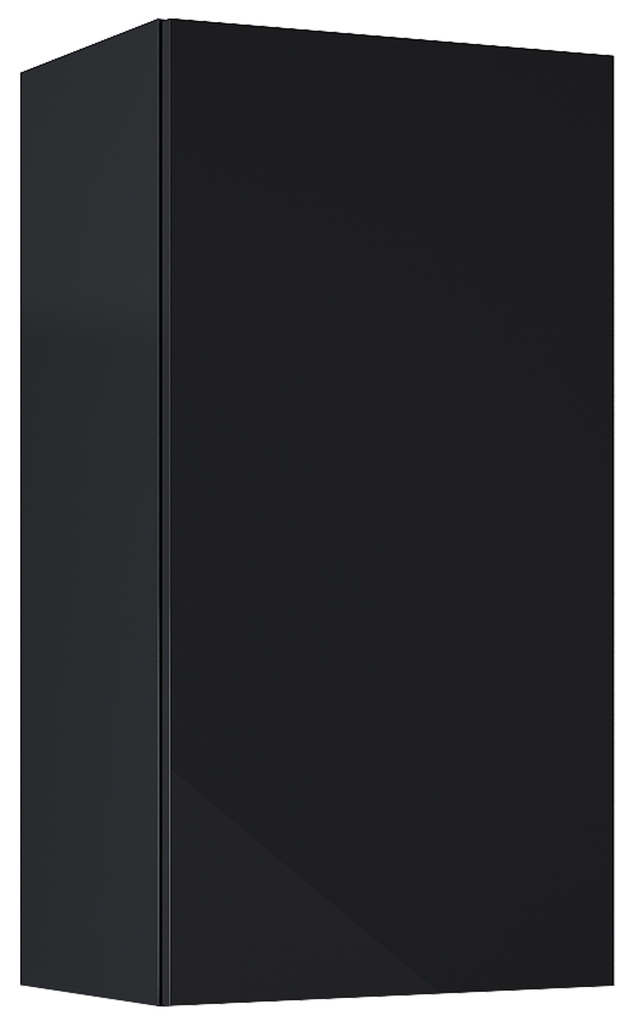Roca Extra skříňka 40x21.6x80 cm boční závěsná černá A857958351