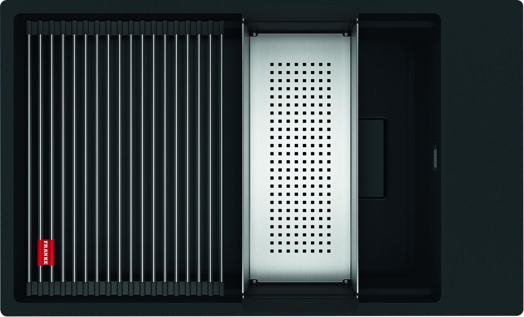 Franke Kanon granitový dřez 76x46 cm černá 125.0721.161