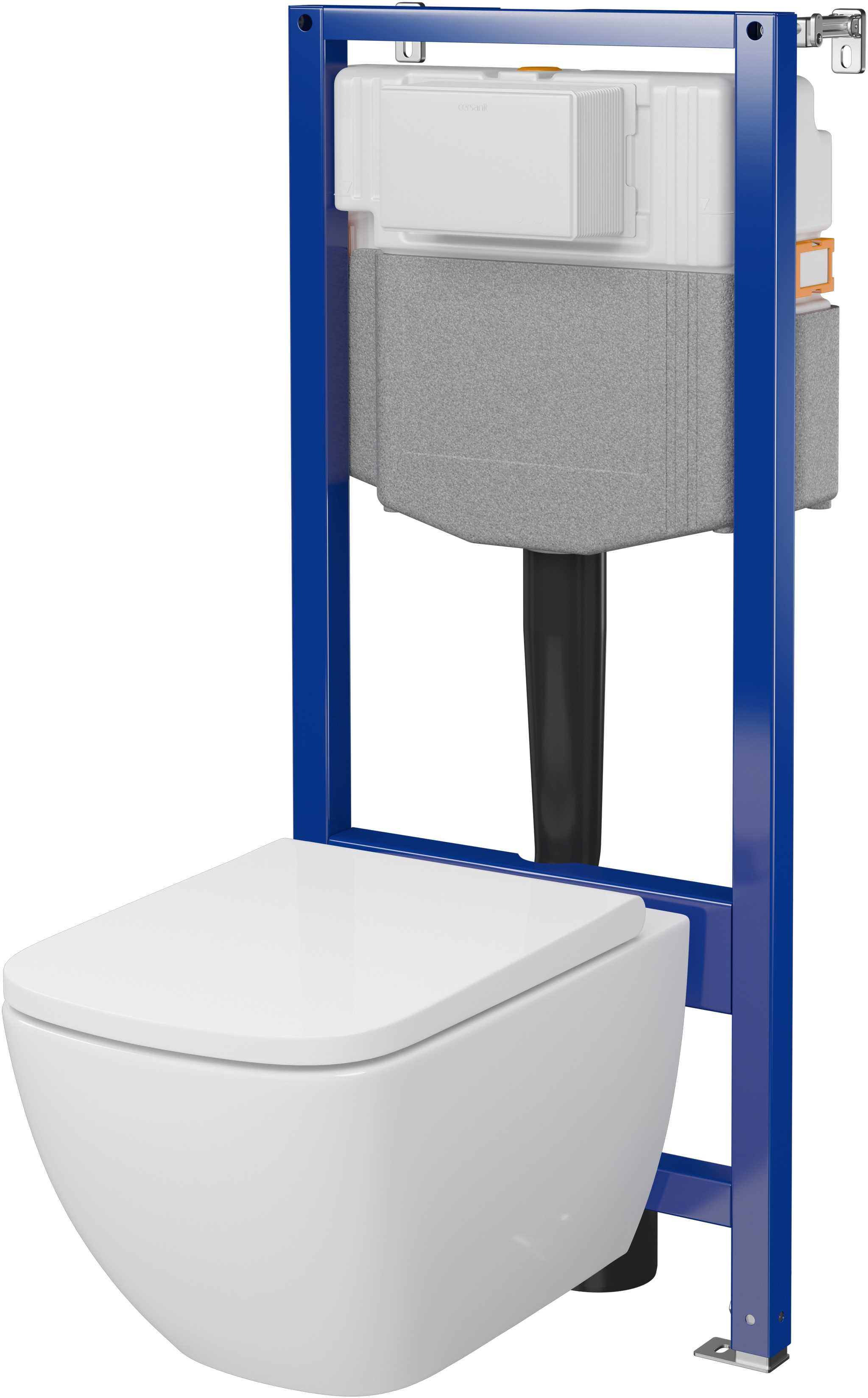 Cersanit Zen sada wc rám s mísou a sedátkem s vírovým splachováním S701-886