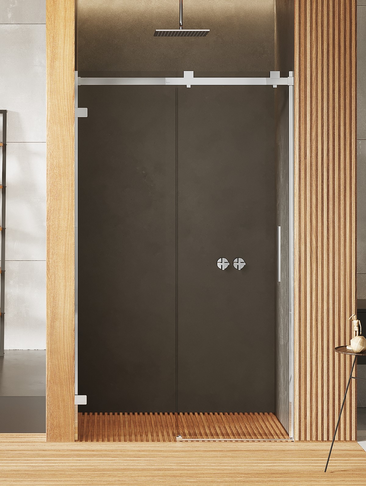 New Trendy Softi X sprchové dveře 100 cm posuvné chrom lesk/průhledné sklo EXK-5247