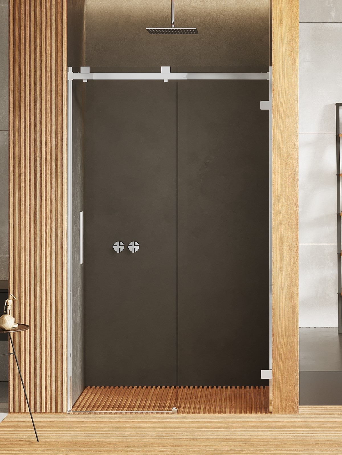 New Trendy Softi X sprchové dveře 140 cm posuvné chrom lesk/průhledné sklo EXK-5256