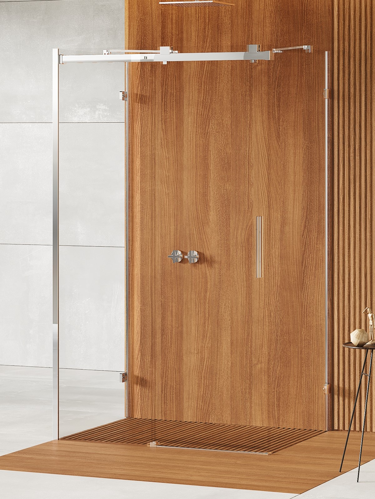 New Trendy Softi X sprchový kout 140x80 cm obdélníkový chrom lesk/průhledné sklo EXK-5345