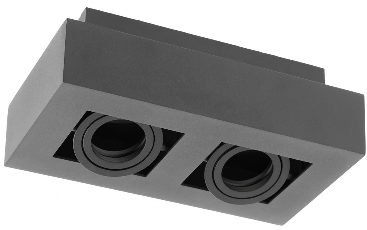 GTV Aster zapuštěná světla 2x50 W černá OS-AS2GU10-10