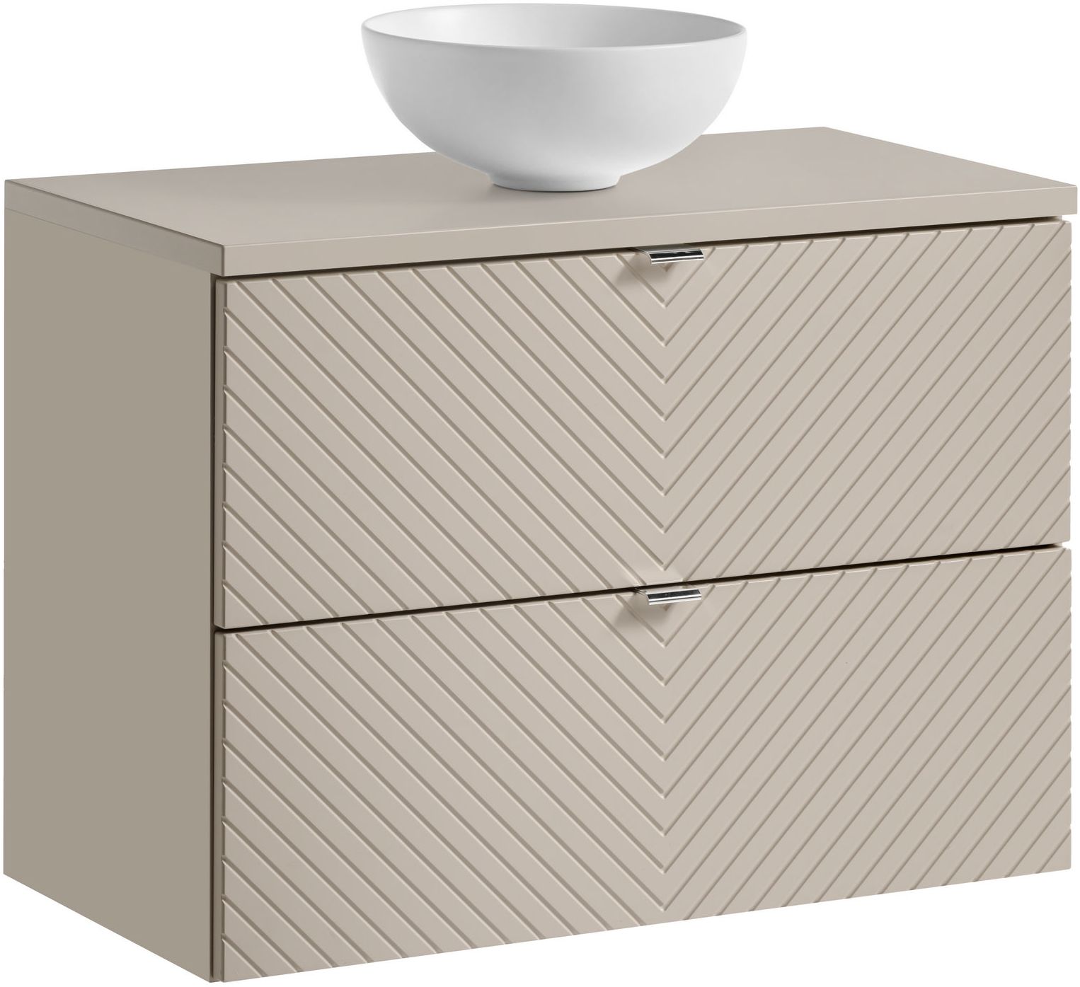 Sada skříňka Comad Viva Cashmere VIVA CASHMERE 82-80-2S, umyvadlo Comad Domi UN-DOMI-MW 78249MW, NOVA CASHMERE 89-80