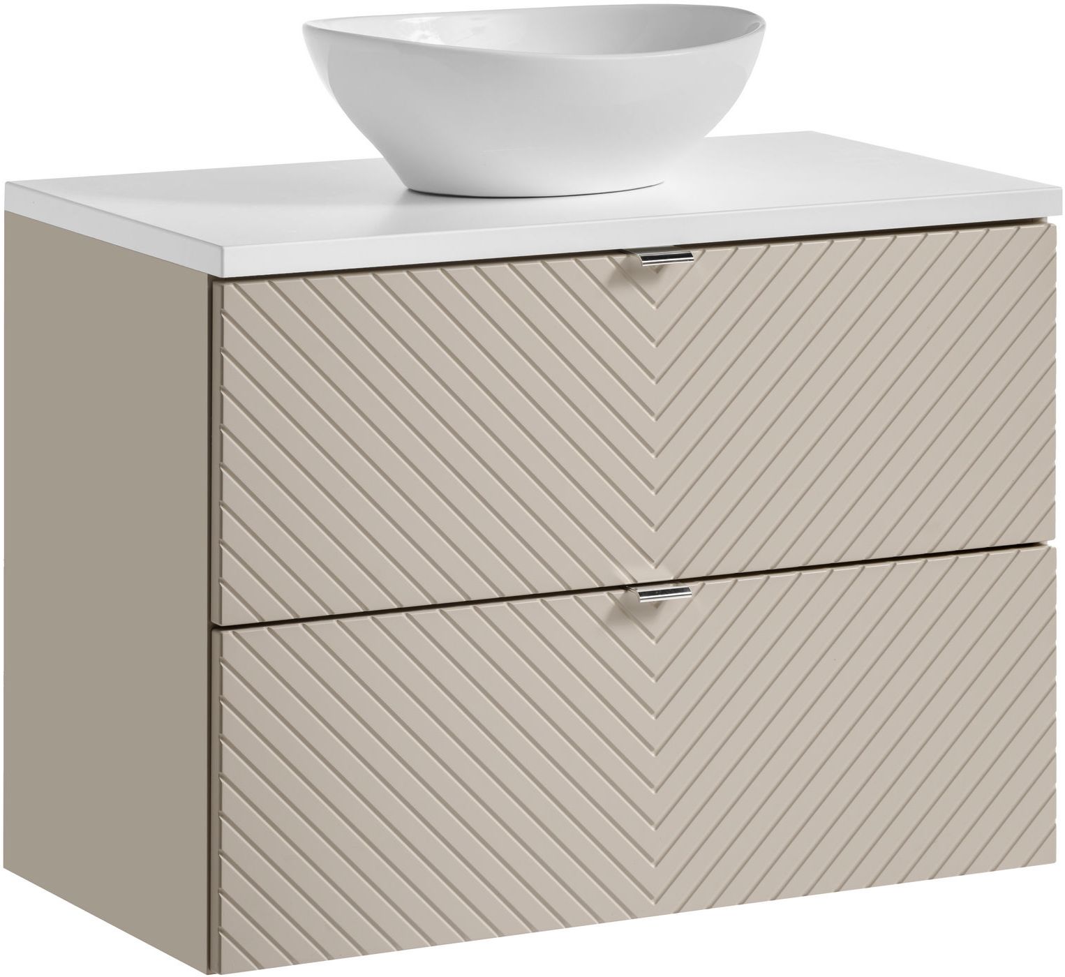 Sada skříňka Comad Viva Cashmere VIVA CASHMERE 82-80-2S, deska Comad Nova White NOVA WHITE 89-80, UN-LOLA-GW