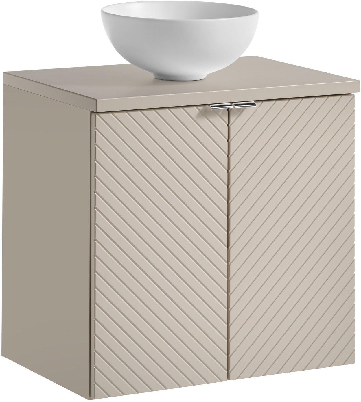 Sada skříňka Comad Viva Cashmere VIVA CASHMERE 82-60-2D, umyvadlo Comad Domi UN-DOMI-MW 78249MW, NOVA CASHMERE 89-60