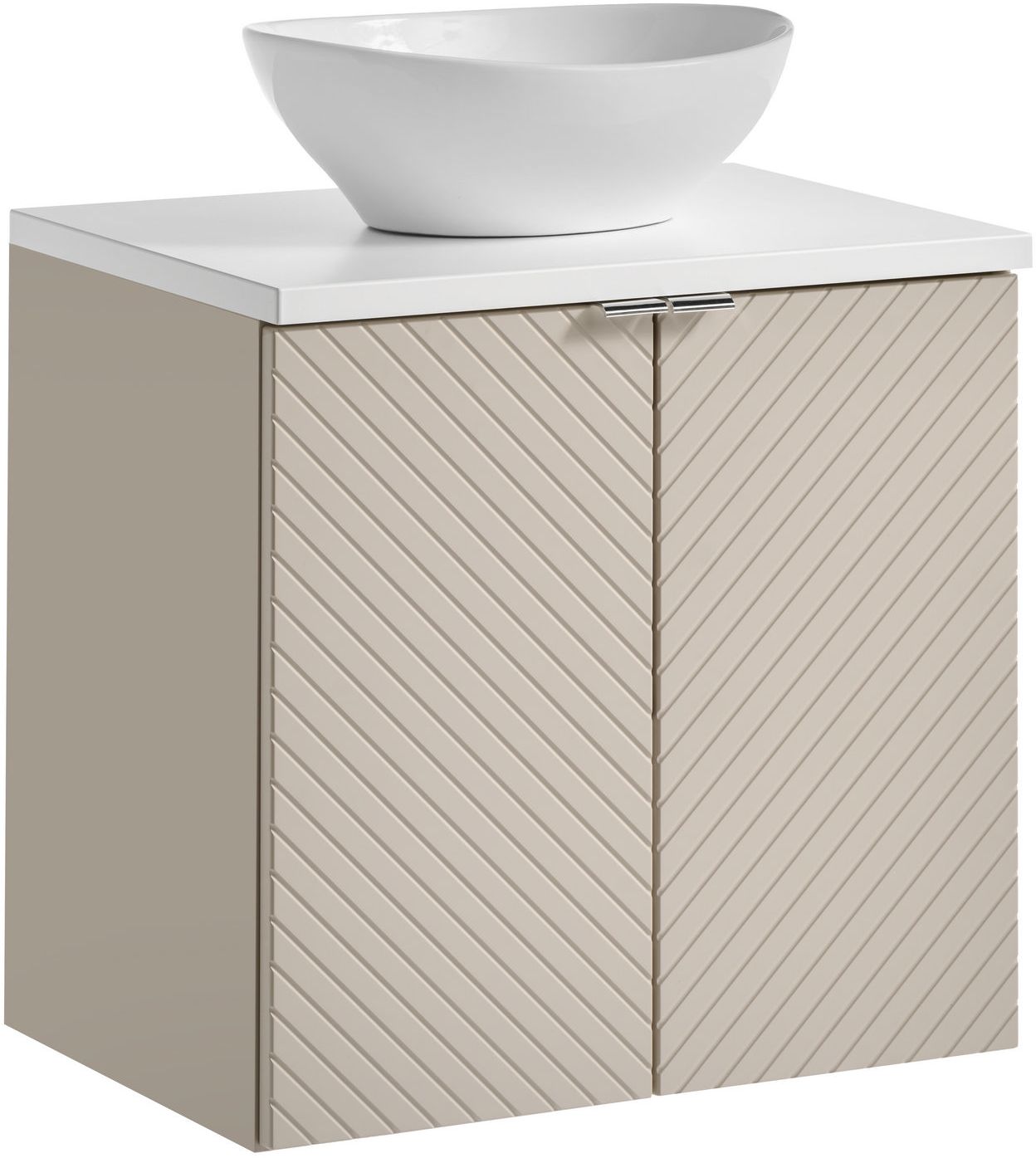 Sada skříňka Comad Viva Cashmere VIVA CASHMERE 82-60-2D, deska Comad Nova White NOVA WHITE 89-60, UN-LOLA-GW