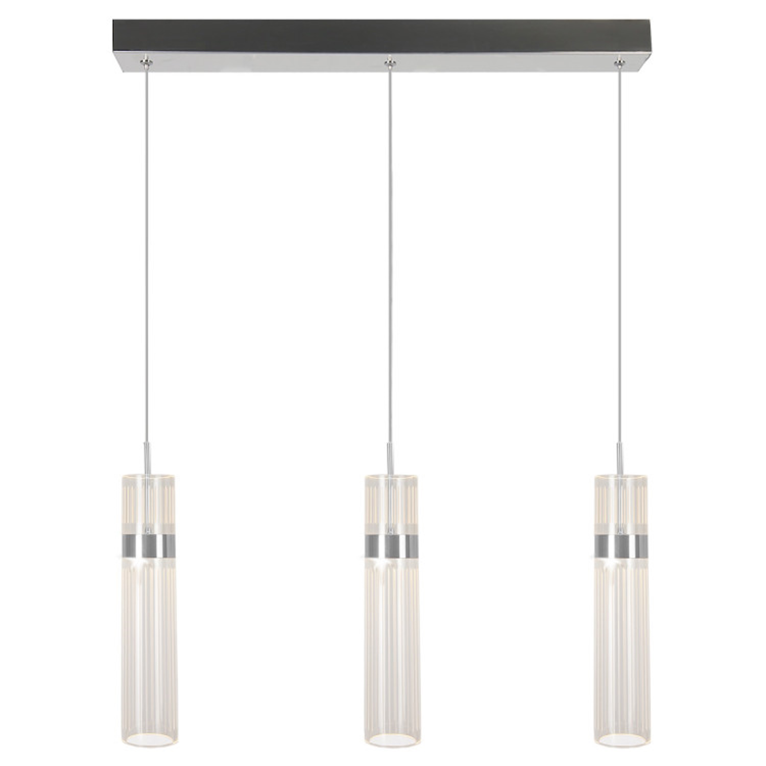 Light Prestige Ambiente závěsné svítidlo 3x6 W chrom LP15103LCH