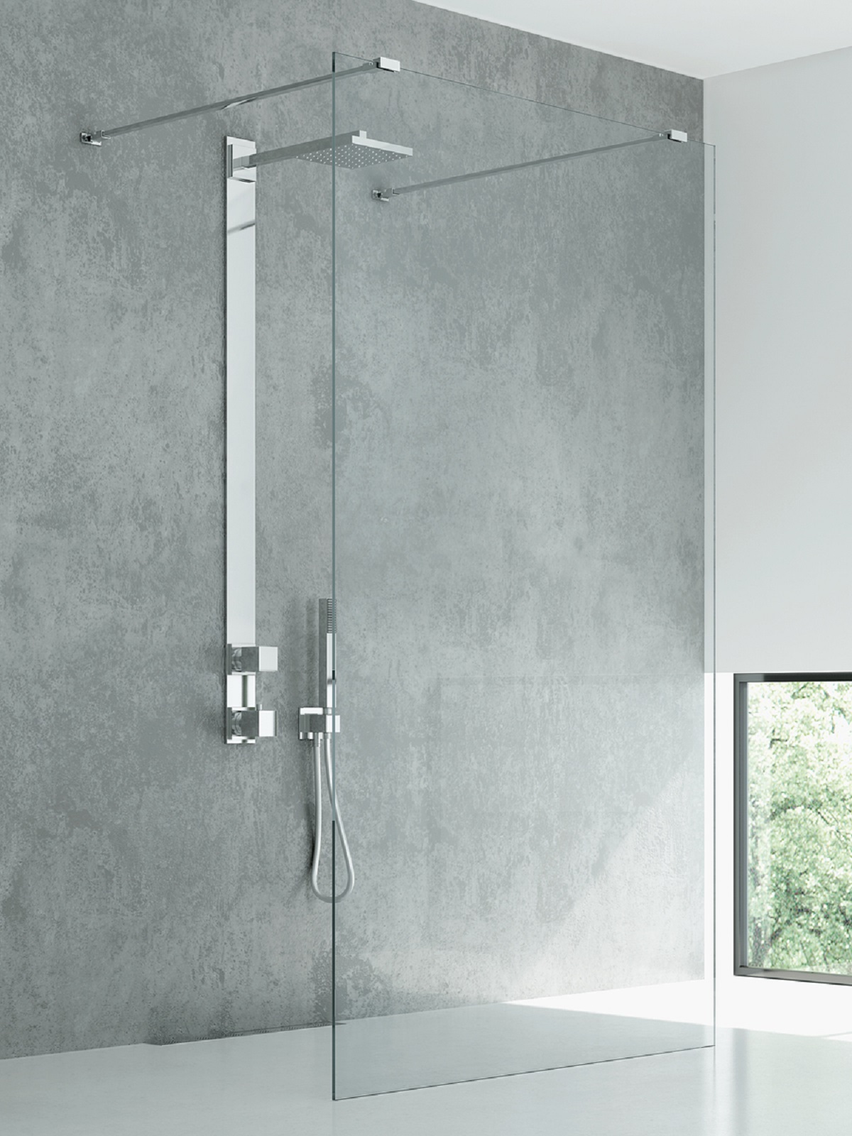New Trendy New Modus sprchová zástěna walk-in 120 cm chrom lesk/průhledné sklo EXK-5496