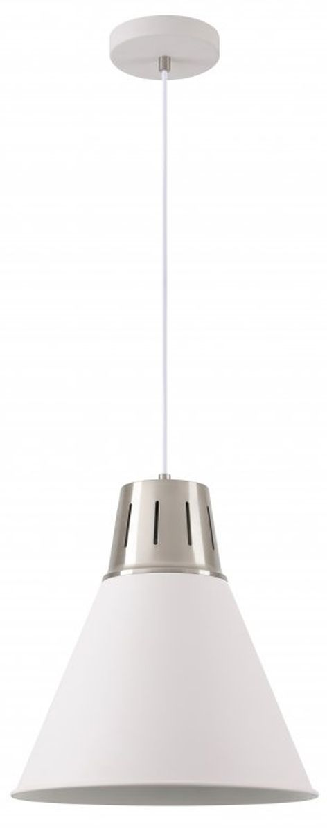 GTV Gianni závěsné svítidlo 1x40 W bílá-stříbrná OS-GIAN-L-E27-03-DEC