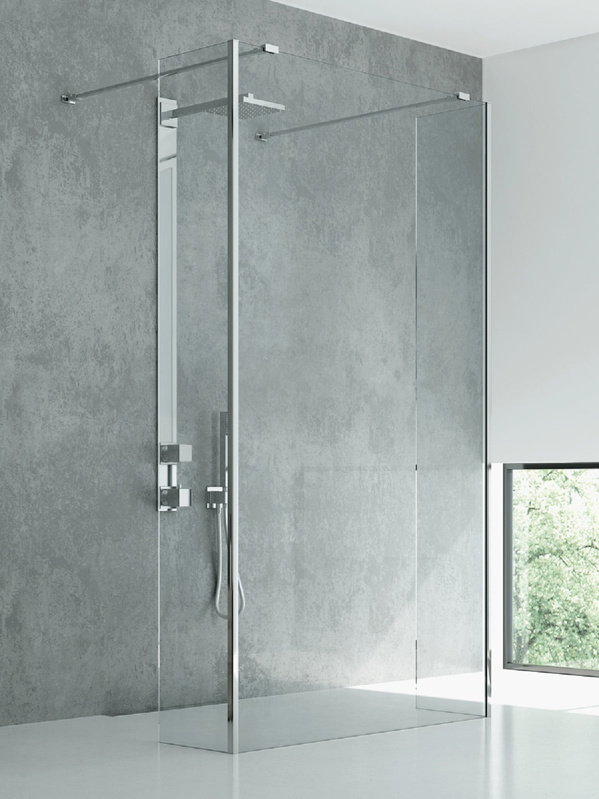 New Trendy New Modus sprchová zástěna walk-in 130 cm chrom lesk/průhledné sklo EXK-5502