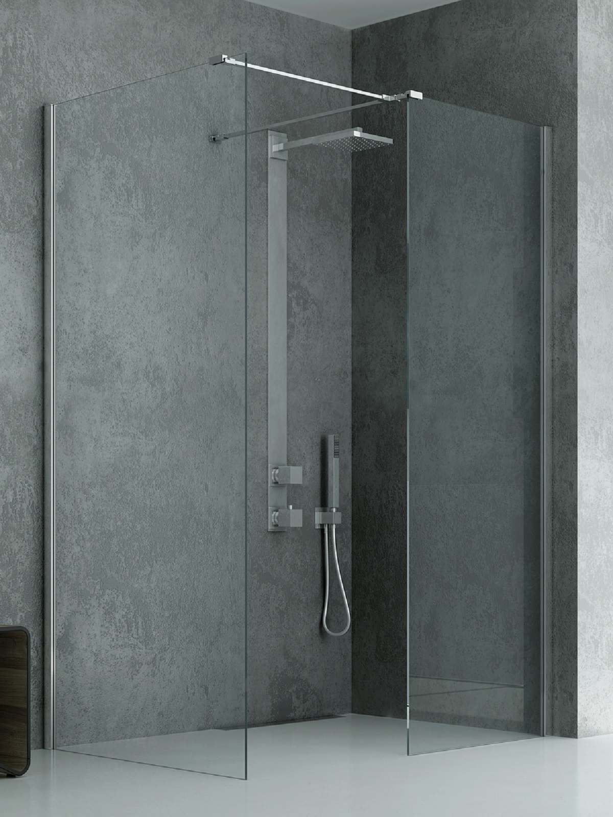 New Trendy New Modus sprchový kout walk-in 120x80 cm obdélníkový chrom lesk/průhledné sklo EXK-5513