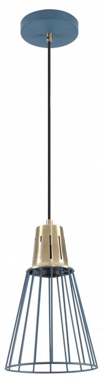 GTV Kaliope závěsné svítidlo 1x40 W zlatá-modrá OS-KAL-E27-25-DEC