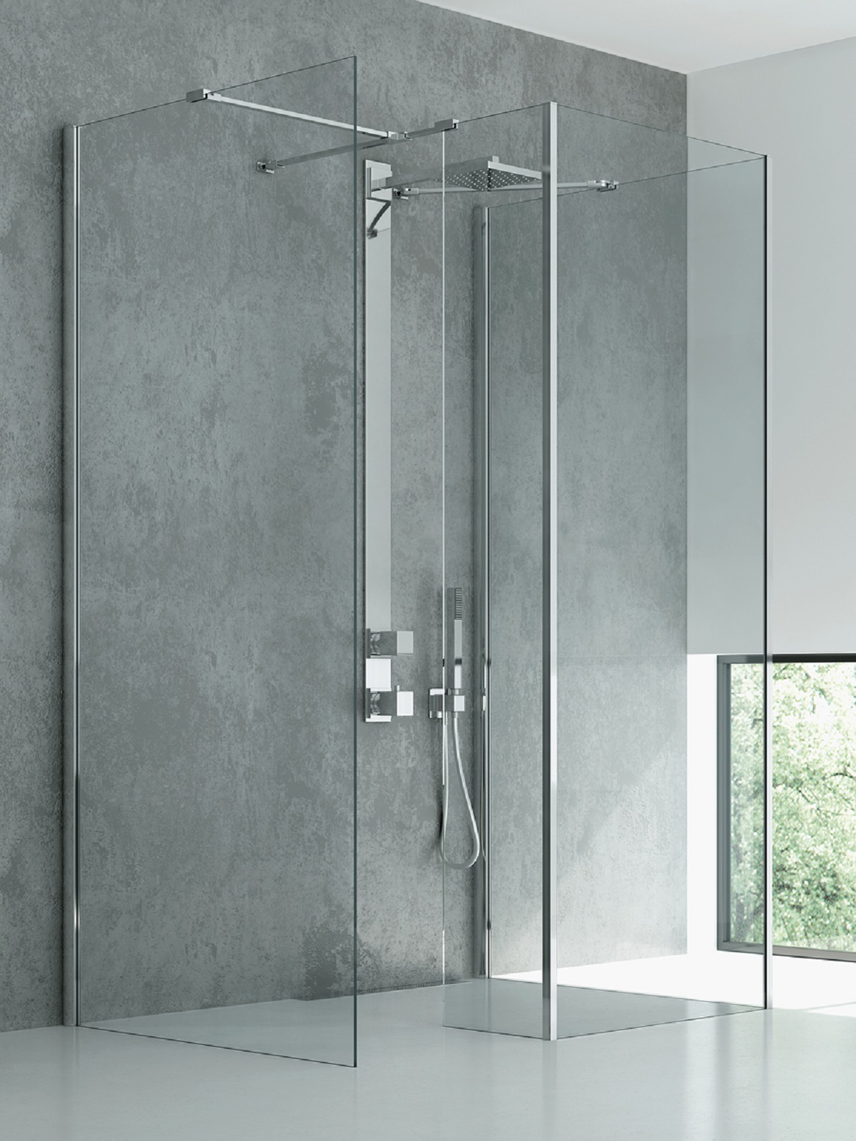 New Trendy New Modus sprchová zástěna walk-in 90 cm chrom lesk/průhledné sklo EXK-5529