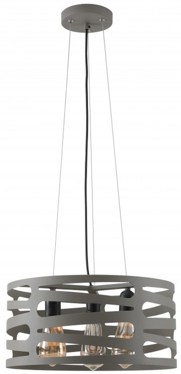 GTV Marisa závěsné svítidlo 3x40 W šedá/popelavá OS-MAR-E27-15-DEC