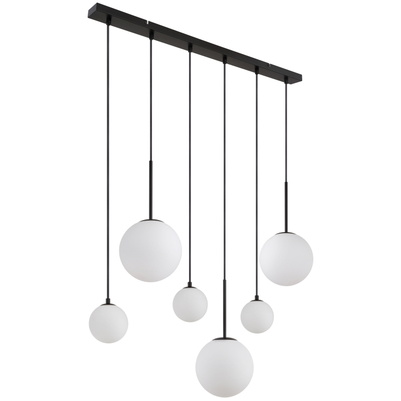 Globo Lighting Hallie závěsné svítidlo 6x9 W bílá-černá 15168-6