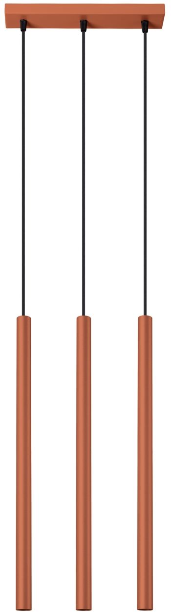 Sollux Lighting Pastelo závěsné svítidlo 3x8 W červená SL.1526