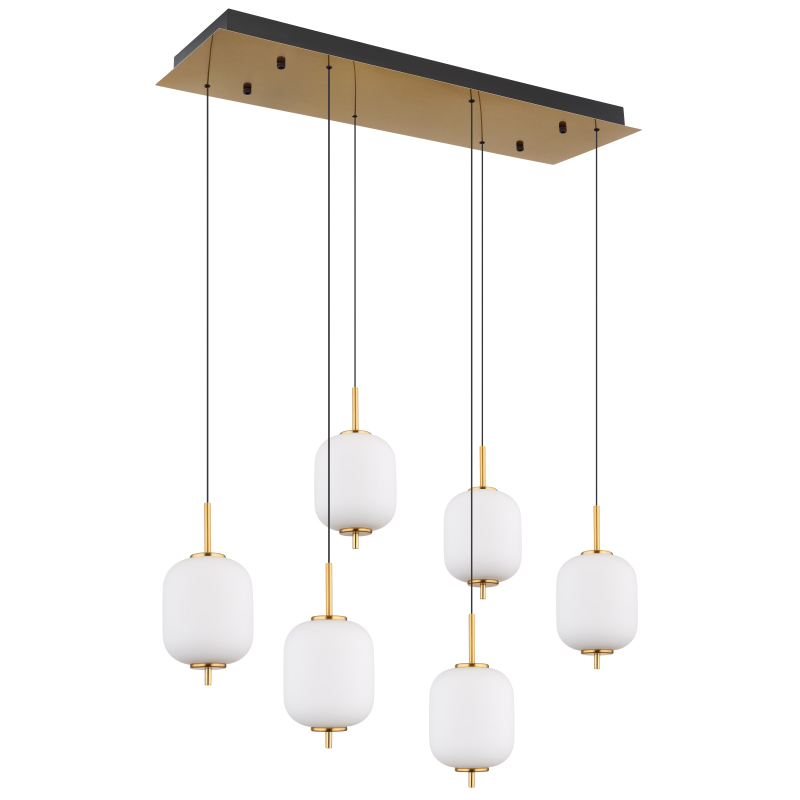 Globo Lighting Ewald závěsné svítidlo 6x40 W mosaz 15217-6