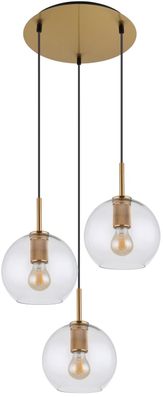 Globo Lighting Adara závěsné svítidlo 3x60 W mosaz 15462H1