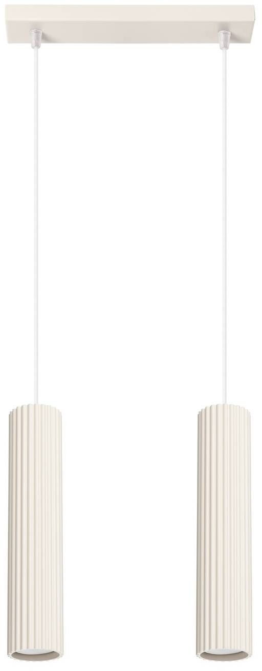 Sollux Lighting Karbon závěsné svítidlo 2x10 W béžová SL.1593