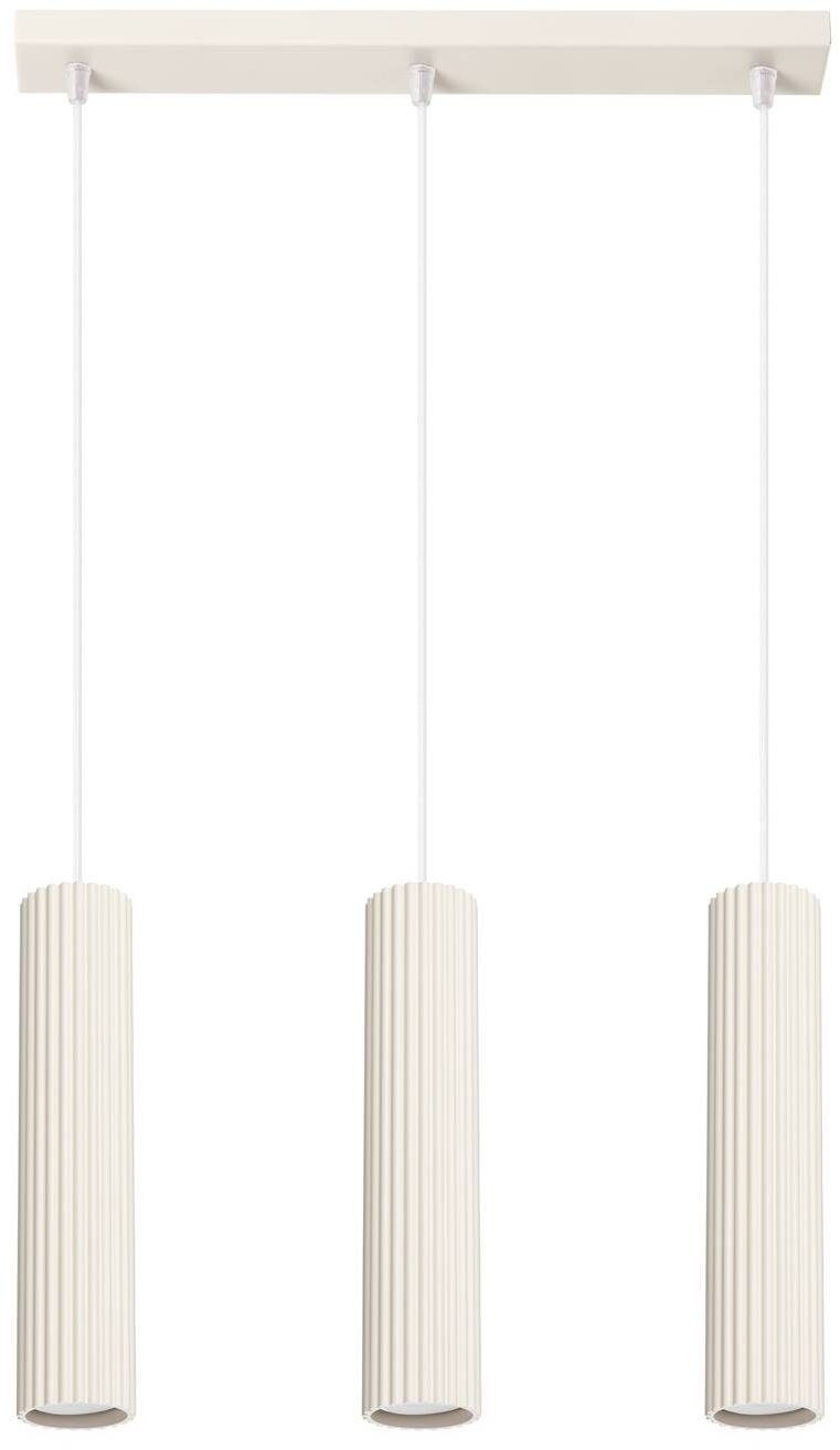 Sollux Lighting Karbon závěsné svítidlo 3x10 W béžová SL.1594