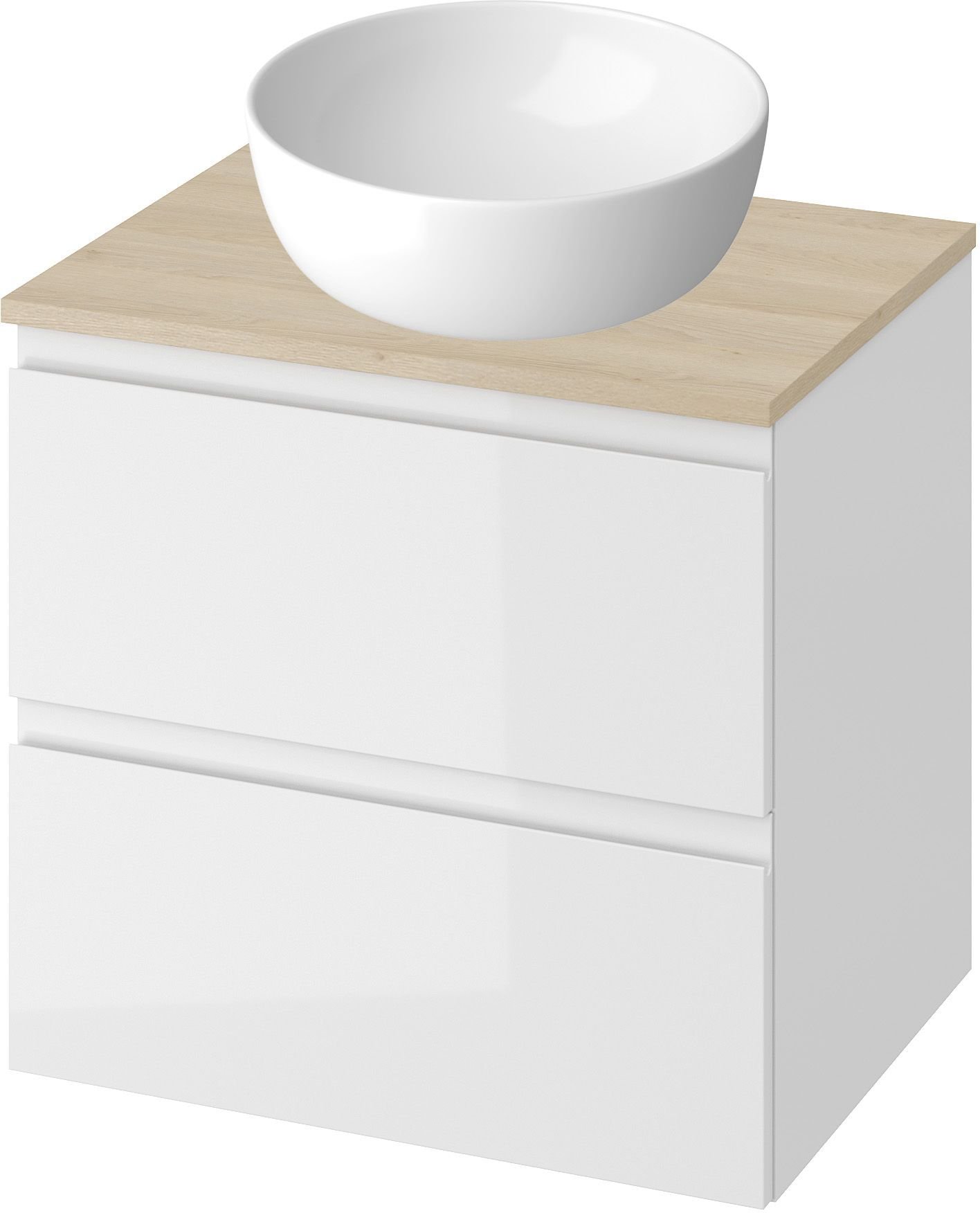 Sada umyvadlo Cersanit Moduo K116-048, skříňka Cersanit Modo S590-042, S590-043