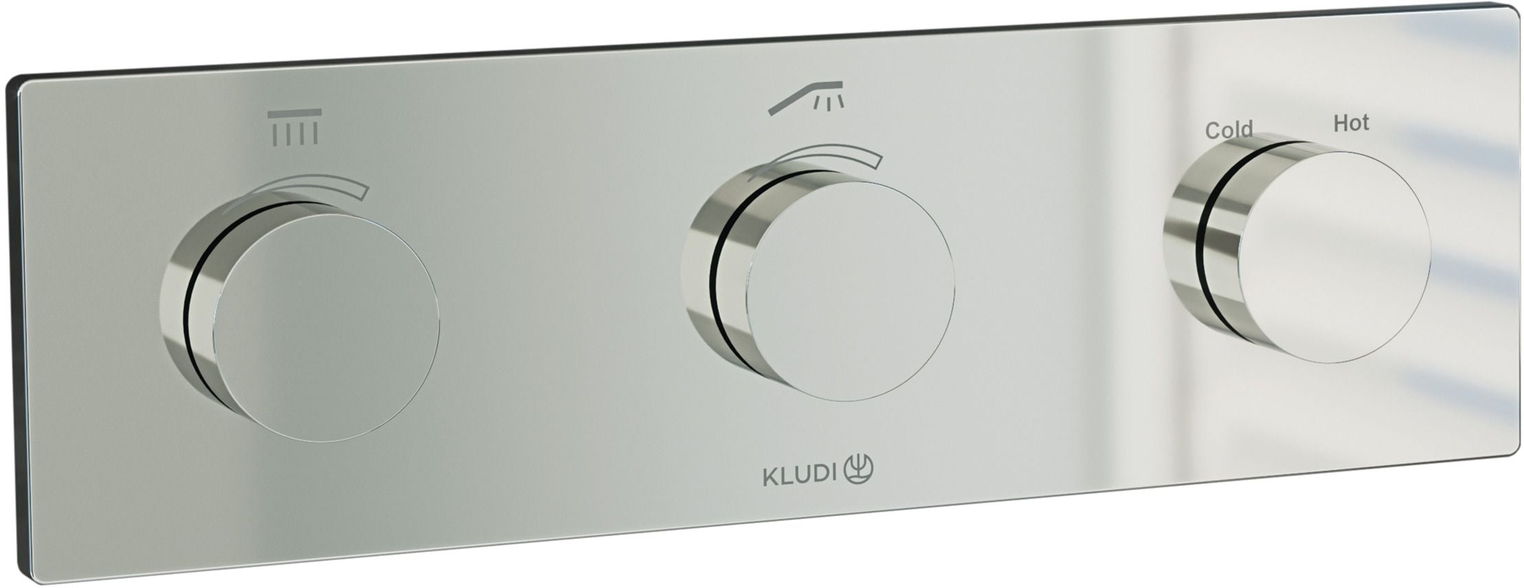 Kludi Pushtronic vanová baterie pod omítku s termostatem chrom 3830005-00