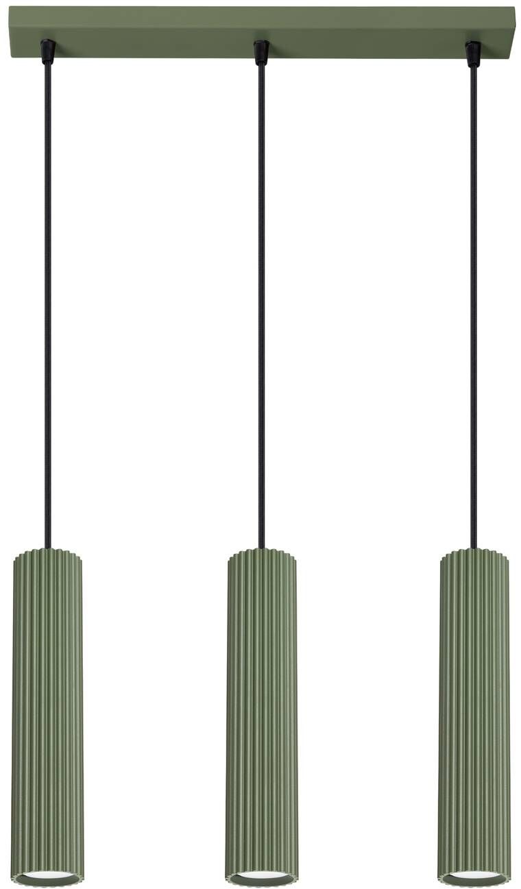 Sollux Lighting Karbon závěsné svítidlo 3x10 W zelená SL.1613