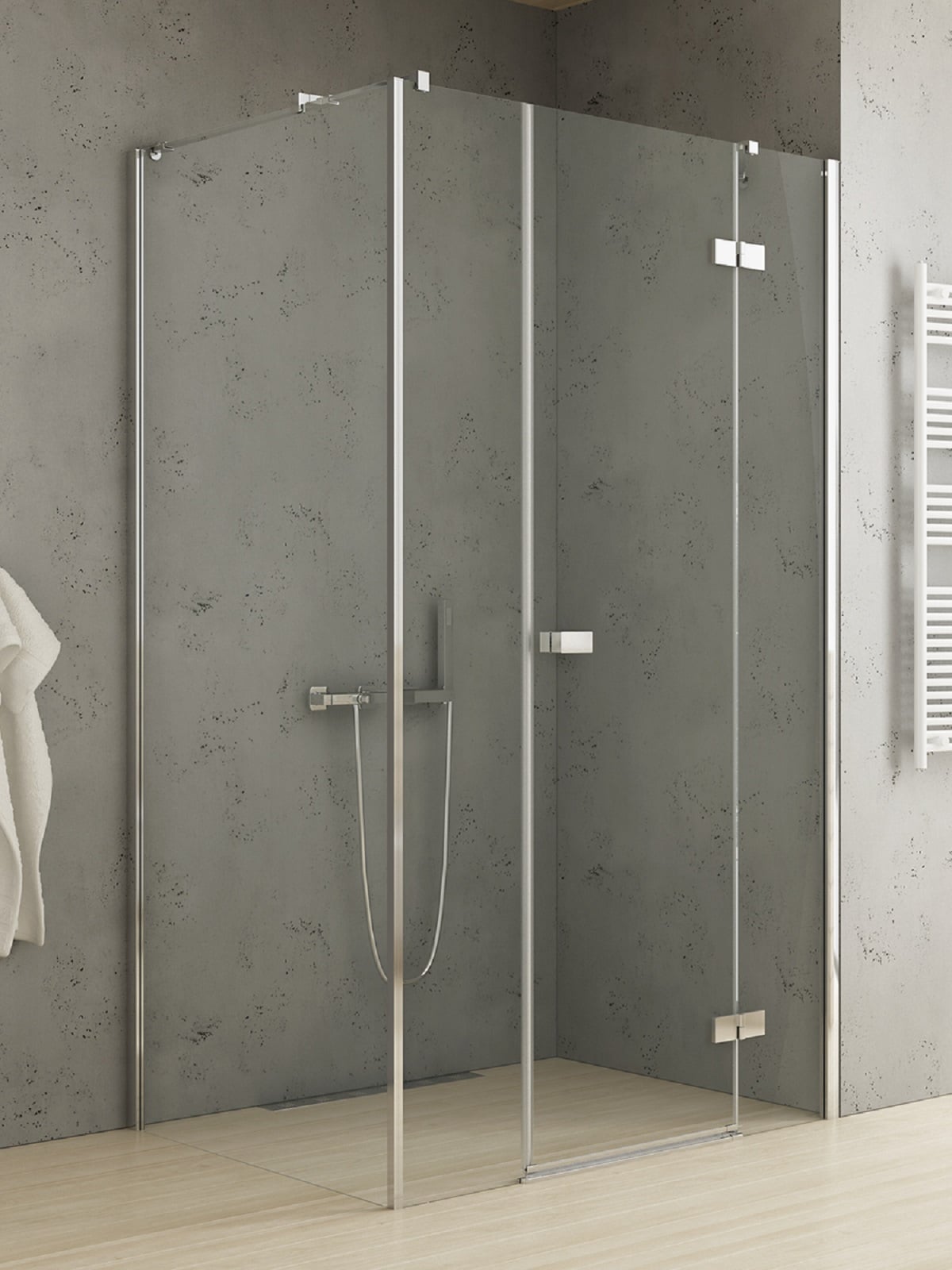 New Trendy Reflexa sprchový kout 130x90 cm obdélníkový chrom lesk/průhledné sklo EXK-5092
