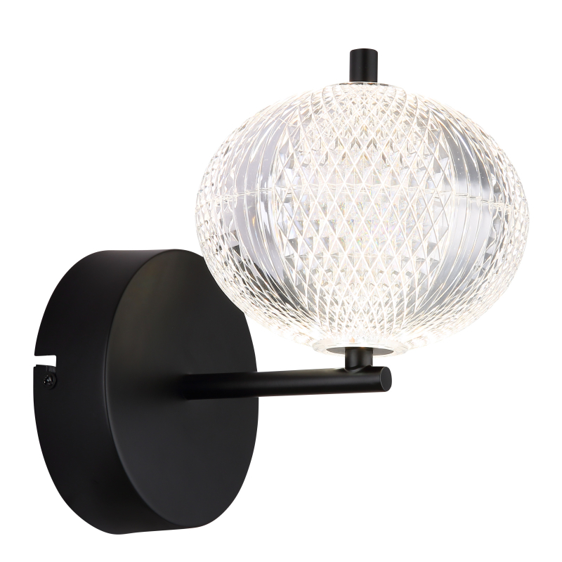 Globo Lighting Aida nástěnné svítidlo 1x7 W černá 16042W