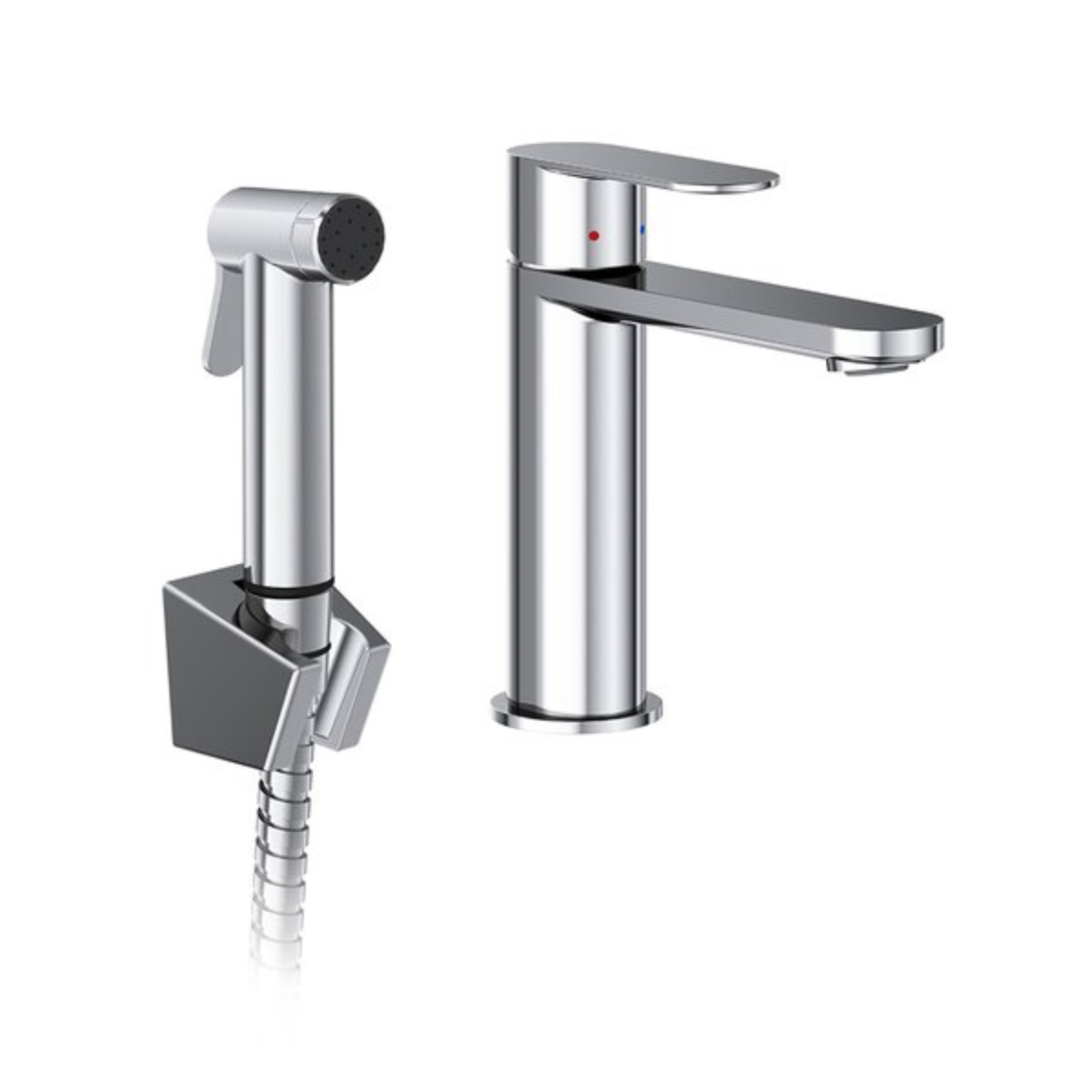 Ravak Chrome II umyvadlová baterie s hlavicí typu bidetta stojící chrom X070450