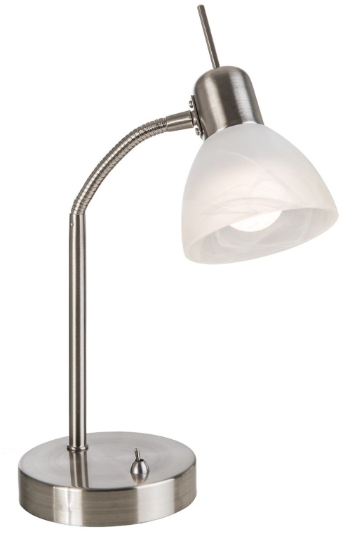 Globo Lighting Daytona stolní lampa 1x5 W bílá-nikl 518901016X