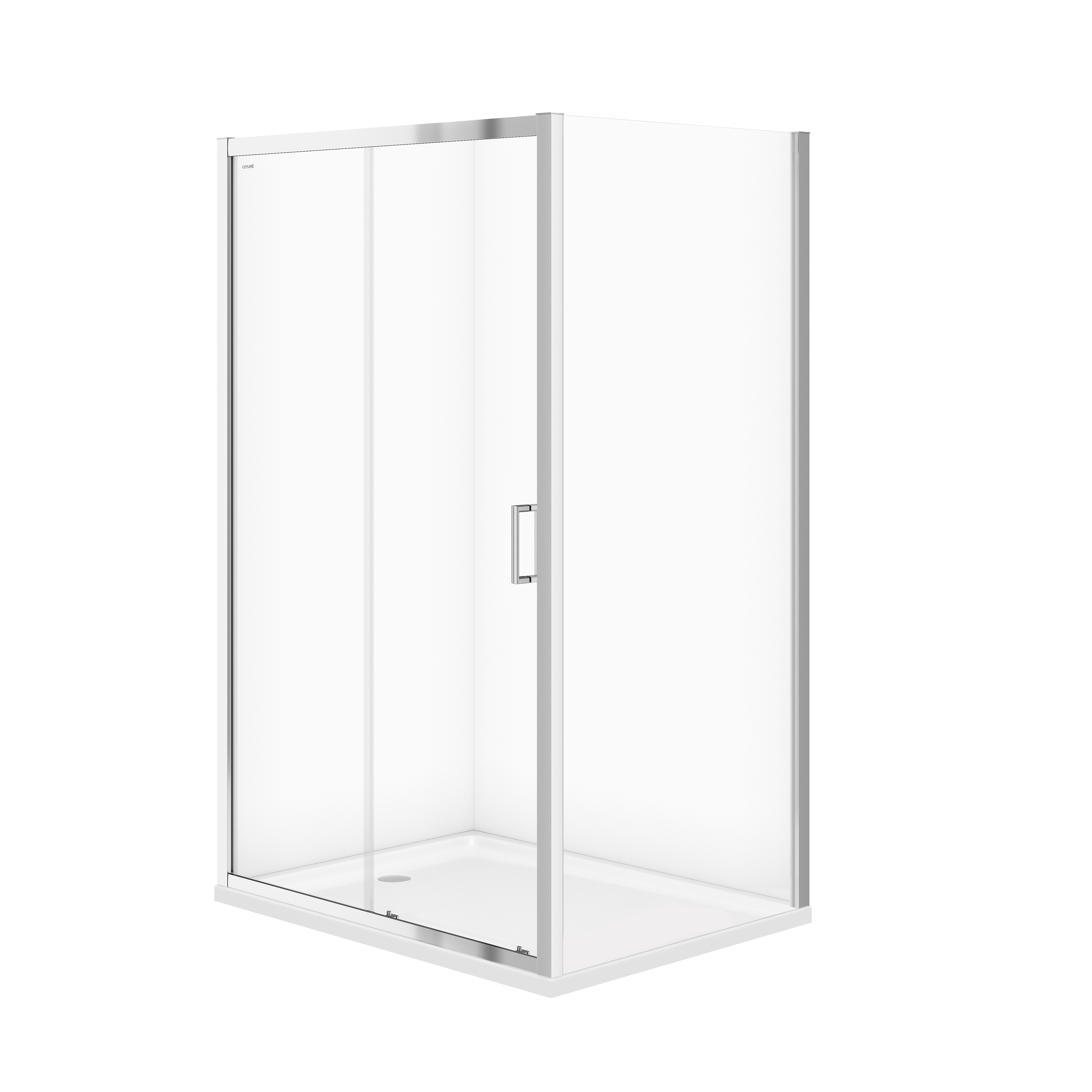 Cersanit Iva sprchový kout s vaničkou 120x90 cm obdélníkový chrom lesk/průhledné sklo S601-248