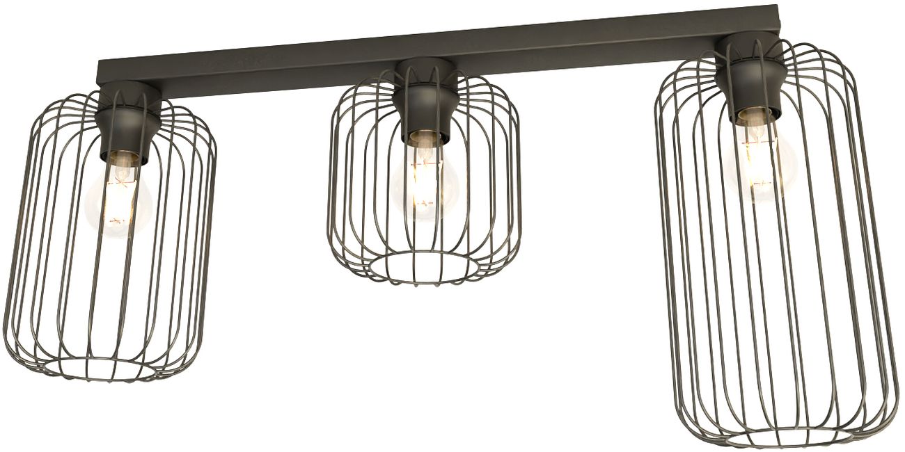 Emibig Barn stropní světlo 3x15 W černá 1367/3