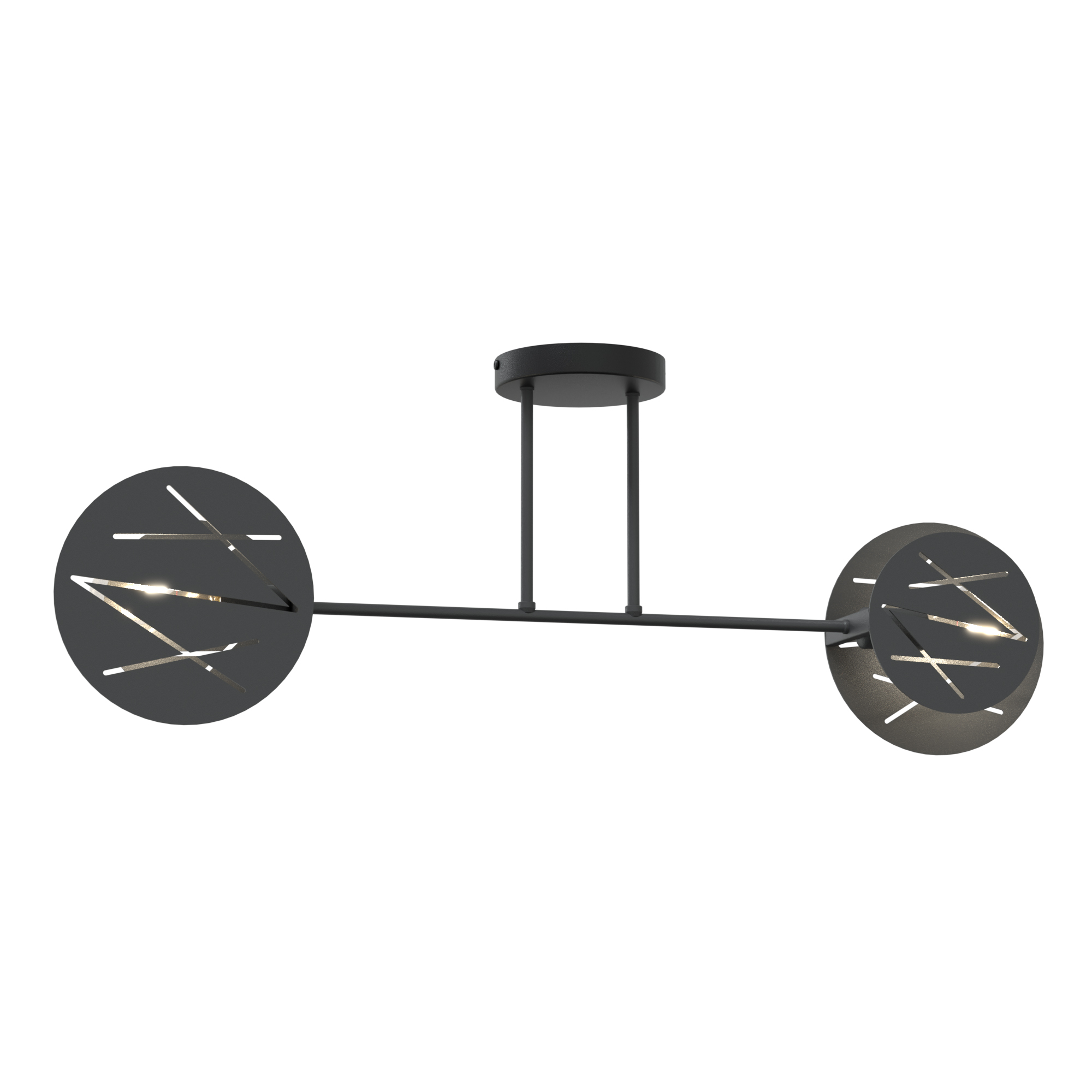 Emibig Frick stropní světlo 2x15 W černá 1415/2