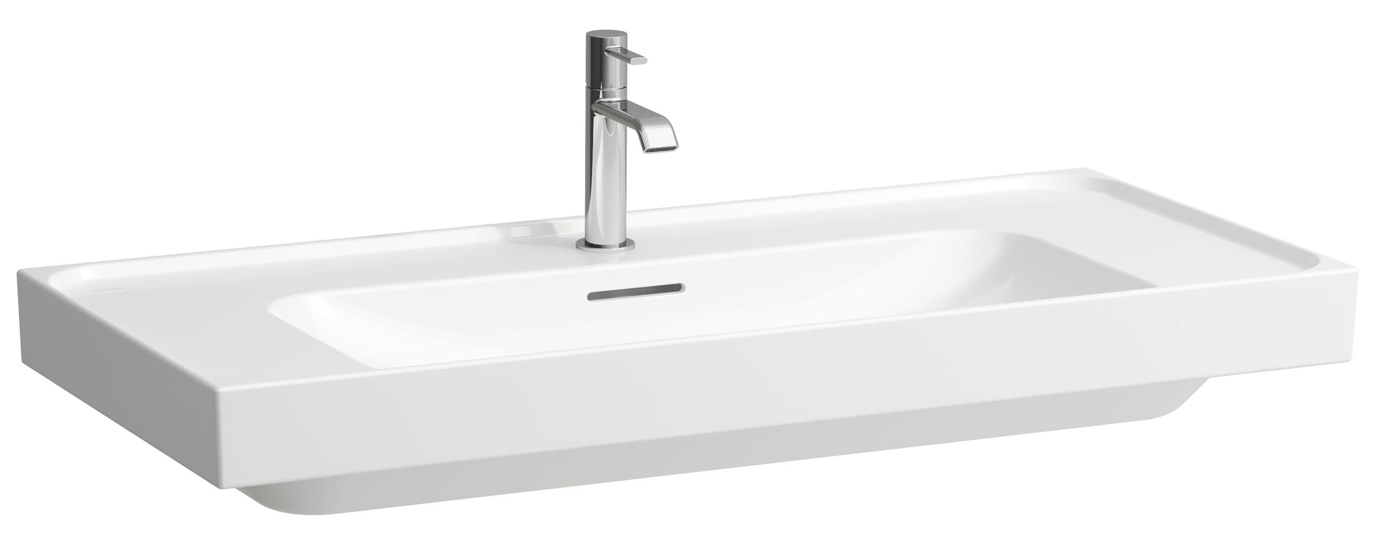 Laufen Meda umyvadlo 100x46 cm obdélníkový klasický-nábytkový bílá lesk H8101190001041