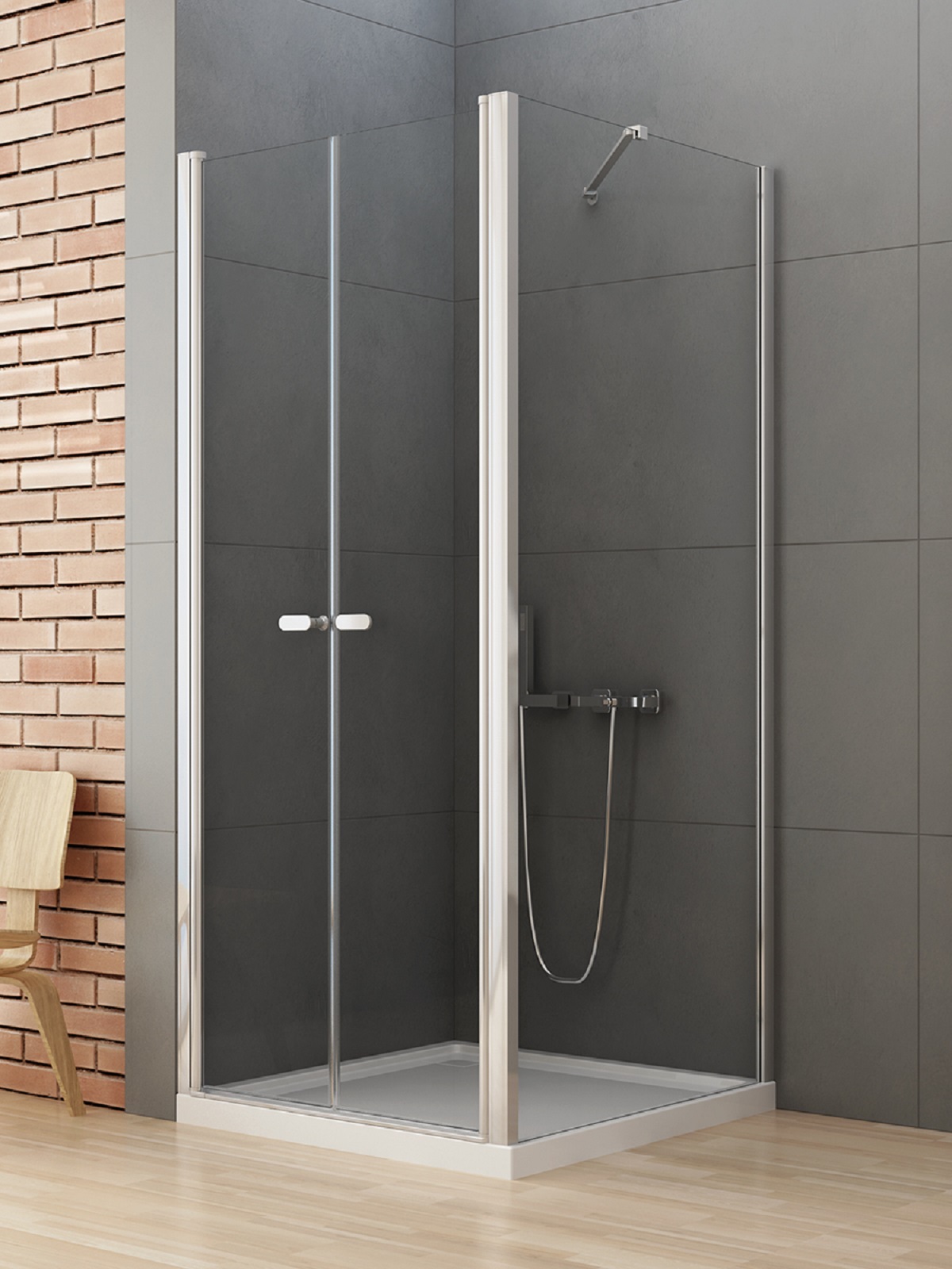 New Trendy New Soleo sprchový kout 90x70 cm obdélníkový chrom lesk/průhledné sklo D-0145A/D-0090B