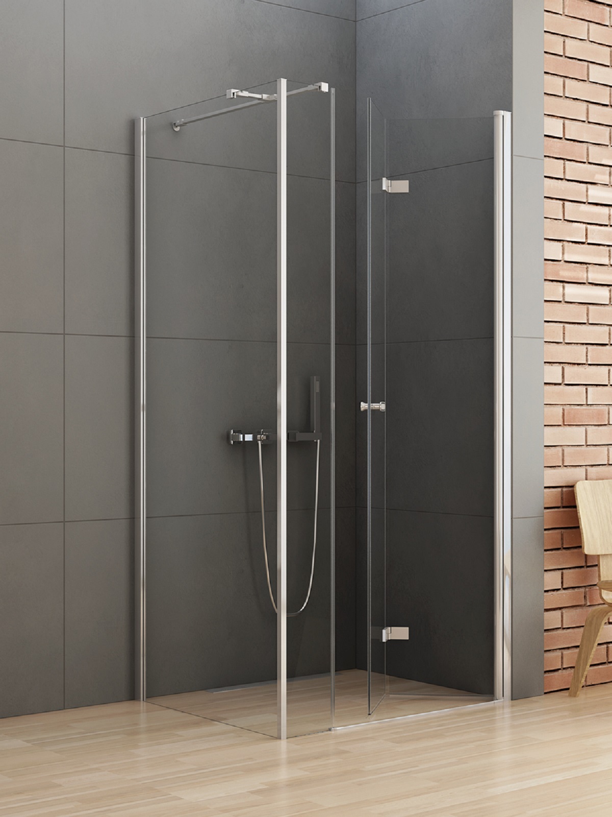 New Trendy New Soleo sprchový kout 100x90 cm obdélníkový chrom lesk/průhledné sklo K-0379