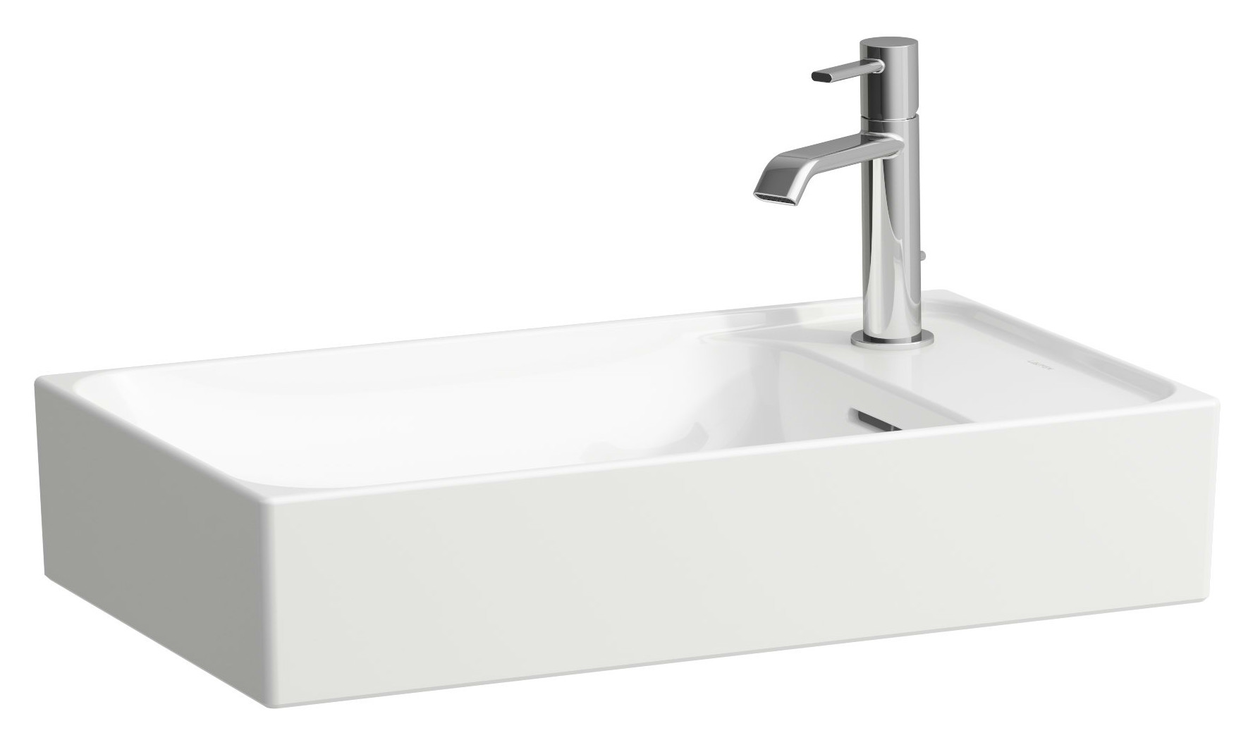 Laufen Meda umyvadlo 60x35 cm obdélníkový na pult bílá lesk H8121134001141