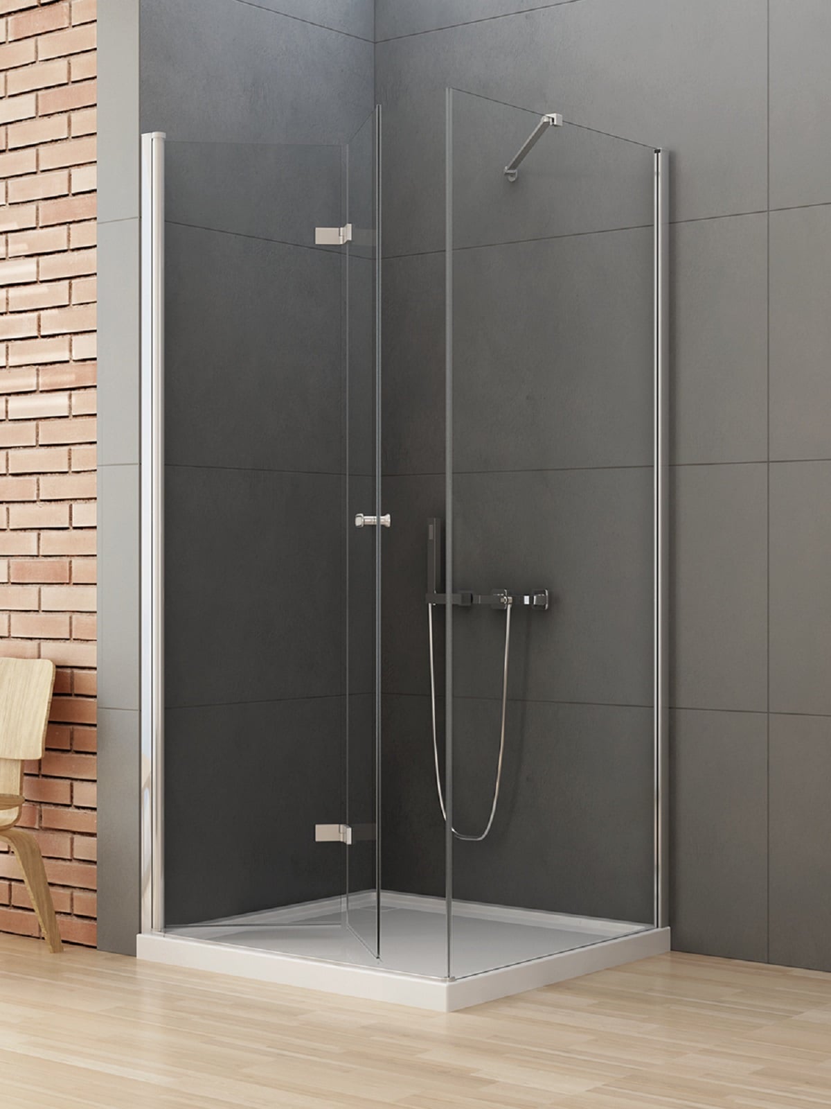 New Trendy New Soleo sprchový kout 110x90 cm obdélníkový chrom lesk/průhledné sklo D-0149A/D-0150B