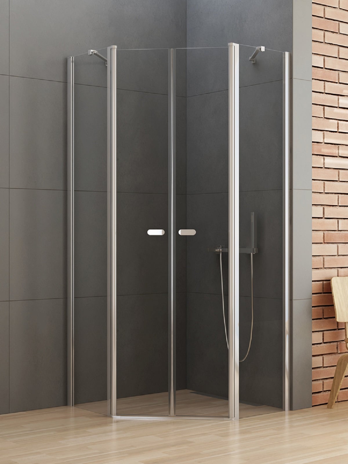 New Trendy New Soleo sprchový kout 80x80 cm chrom lesk/průhledné sklo K-0609