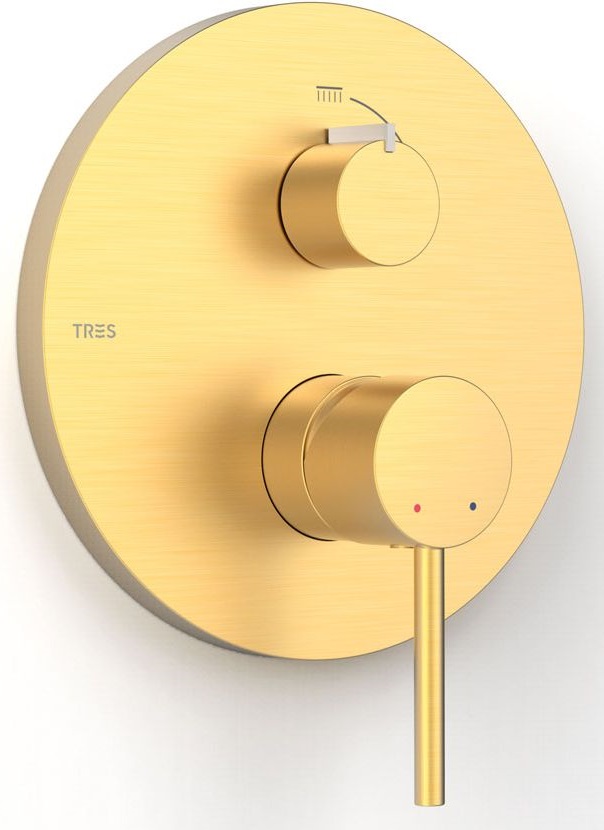 Tres Selection vanová baterie pod omítku zlatá 26228110OM