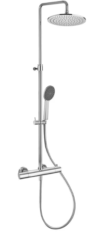 Kronenbach Duschsysteme 2.0 sprchová sada na stěnu s termostatem s dešťovou sprchou chrom 27114000 KBN