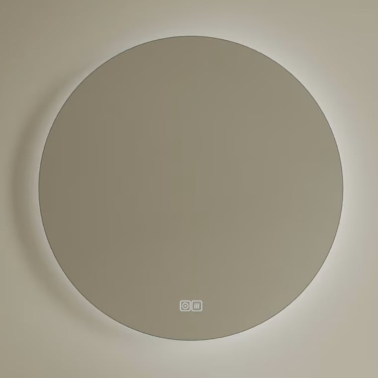 Kronenbach Moon zrcadlo 60x60 cm kulatý s osvětlením s vyhřívací podložkou KBM60