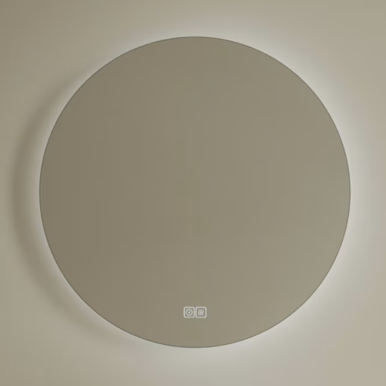 Kronenbach Moon zrcadlo 70x70 cm kulatý s osvětlením s vyhřívací podložkou KBM70