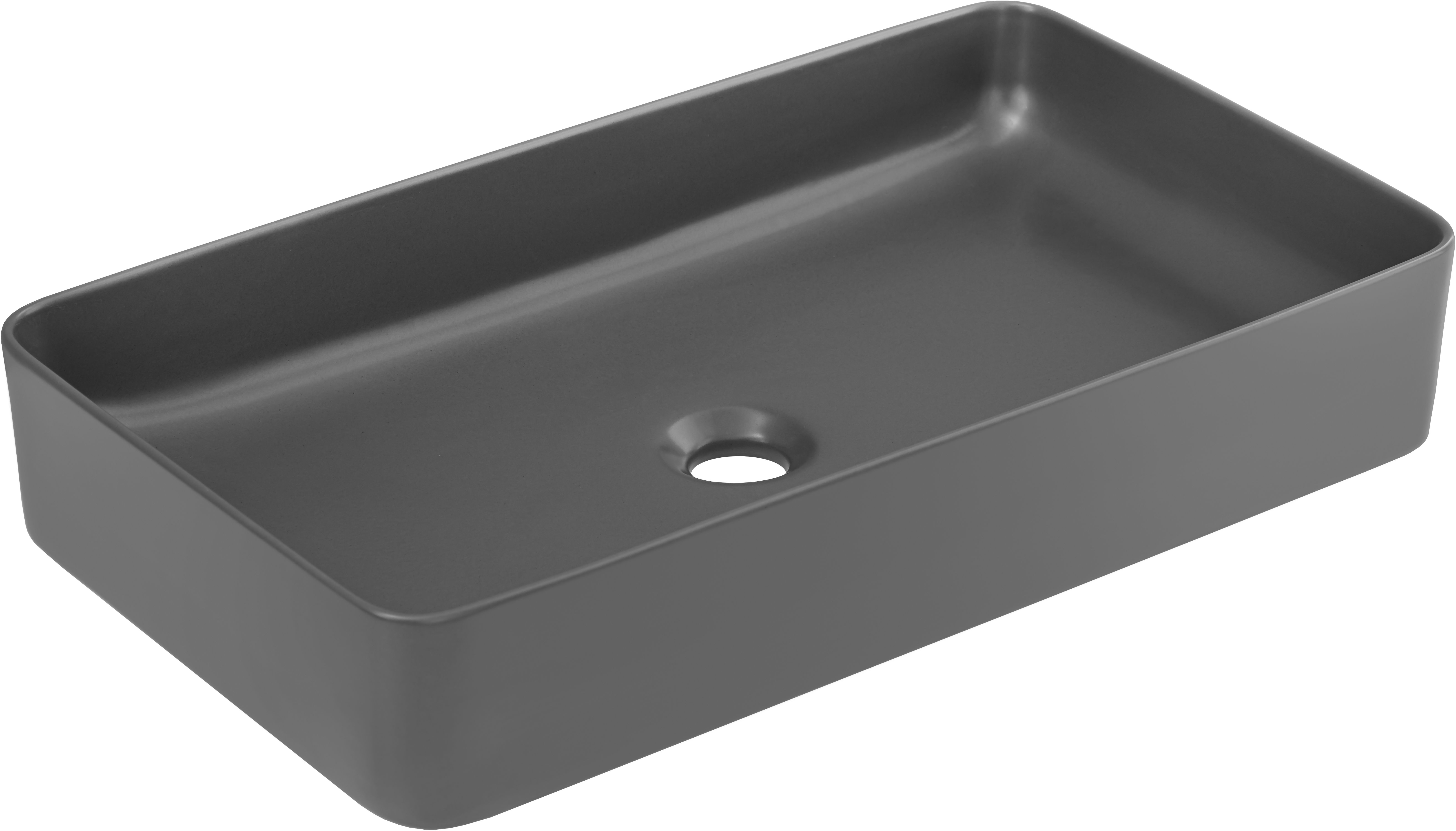 Comad Slim umyvadlo 61x34 cm obdélníkový na pult šedá/kámen UM-6275 SLIM 60 GREY DP